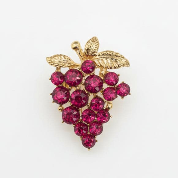 Bijou broche Raisin